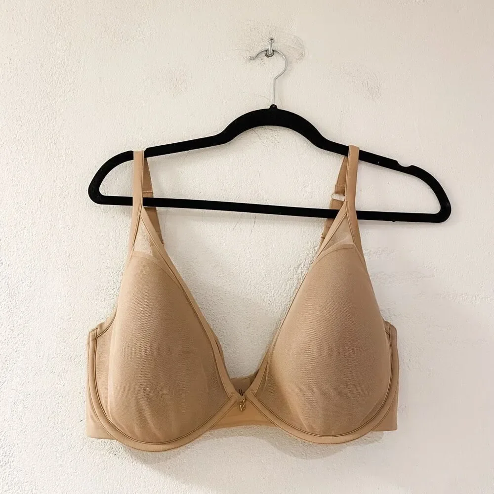 Thirdlove 24/7 Classic Contour Plunge Bra in Tan 36F